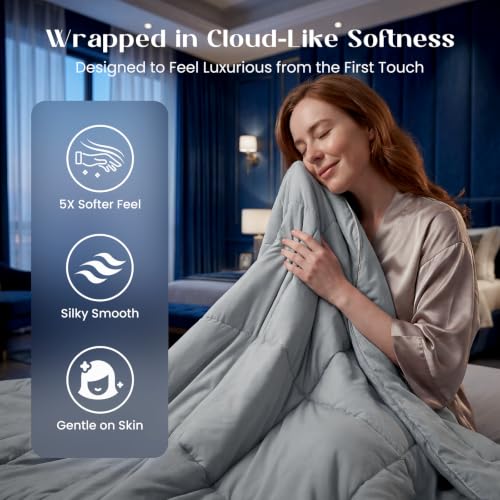 Temperature Regulating Comforter (Light Gray / Ultimate Queen (90"x90"))