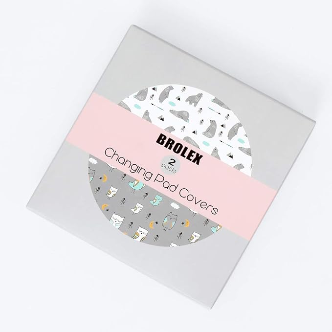 Stretchy Changing Pad Covers BROLEX Changing Table Cover - Image 2