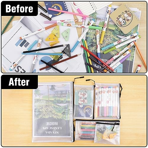 20pcs Multisize Mesh Zipper Pouch