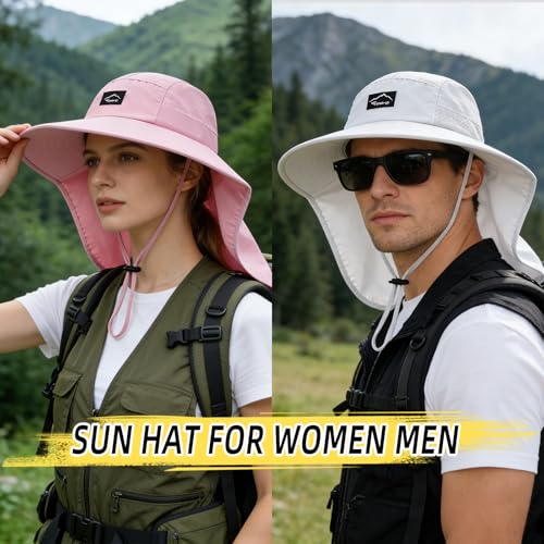Outdoor Sun Hat for Men Women (1pack-white)