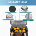 Insulated Lunch Bag (Stripe / Medium)