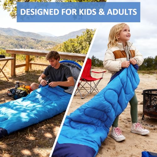 Camping Sleeping Bag (Blue)