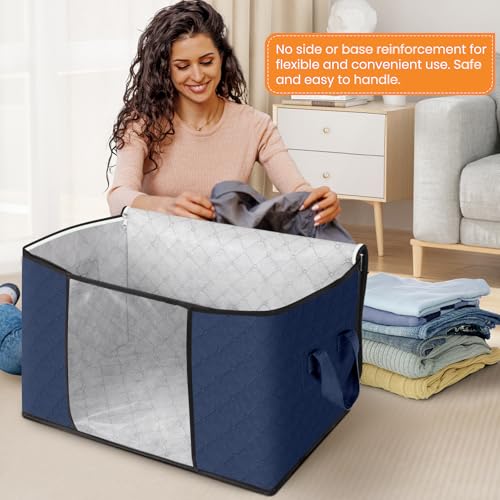 90L Clothes Storage (3 Pack-90l / Blue)