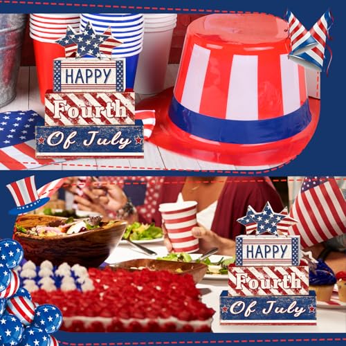 Tiered Tray Decor Set (Happy 4th of July)