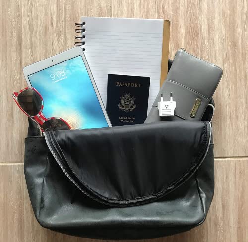United States to Portugal Travel Power Adapter to Connect North American Electrical Plugs to Portuguese Outlets for Cell Phones (6-Pack / Blue)