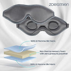 22mm Mulberry Silk Sleep Mask (Night Gray)