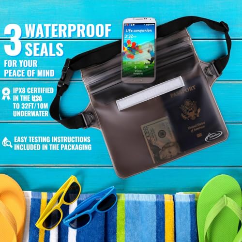 Waterproof Fanny Pack (Gray + Black)