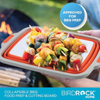11L Collapsible BBQ Prep Tub with Lid (Orange / Large)