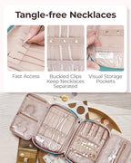 Jewelry Organizer Case Large Travel Jewelry Storage Bag (Medium / Teal)