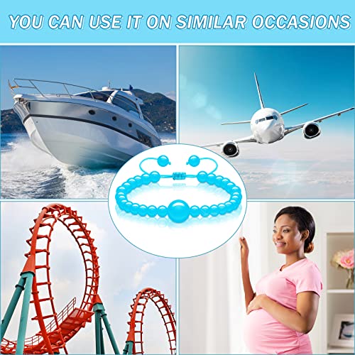 6 Pcs Motion Sickness Bracelets Cruise Essentials (Bright Colors)