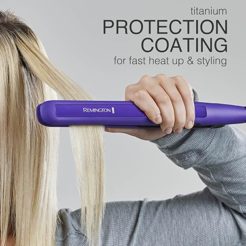 1" Flat Iron Hair Straightener with Anti (Purple / 1 inch)