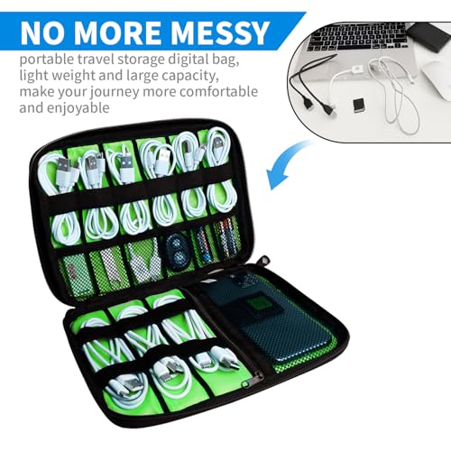 Portable Electronic Organizer Case (C-Blue Camouflage / Single Layer)