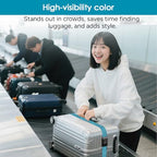 Heavy Duty Luggage Straps with TSA Lock (Blue)
