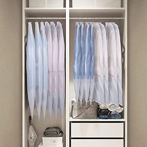 Clear Garment Bags Suit Bag for Closet Storage 43 in (43"-10pcs)