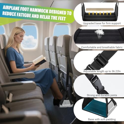 Foot Hammock for Plane Travel (Grey)