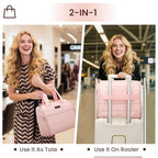 Wig Storage Bag Holds 3 Wigs Hair Tools Travel Bag Full (Pink / 12.6*9.84*9.25inch)