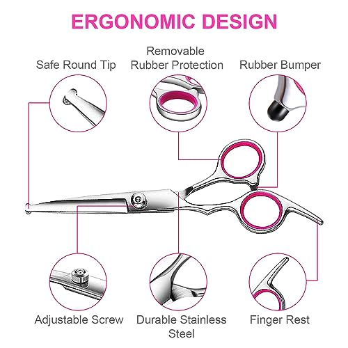 Dog Grooming Kit (Pink / 5 Piece)