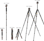 K&F Concept 62" Carbon Fiber Camera Tripod, Portable Compact Tripods - Image 6
