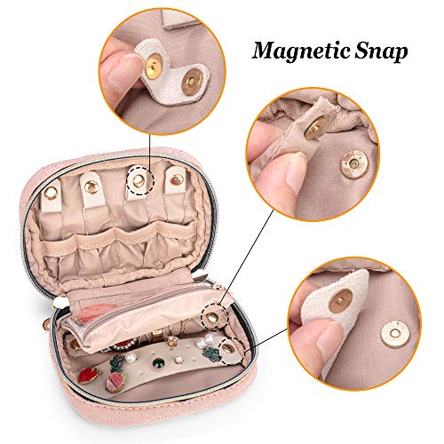 Mini Jewelry Travel Case (Misty Rose)