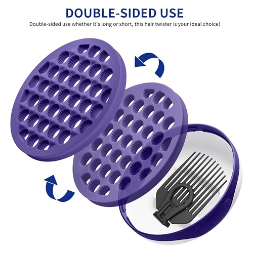 Silicone Curl Brush (Purple)