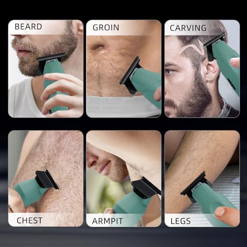 Professional Beard Trimmer for Men (Green)
