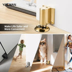 Magnetic Door Stopper Floor Mount (Polished Gold)