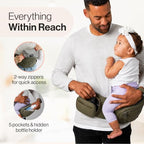 Original Hip Seat Baby Carrier for Babies & Toddlers up to 45 lbs (Olive)