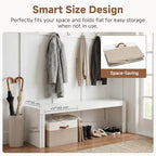2-Pack 32-Pair Closet Shoe Storage Organizer, Brown and White (Brown & White / Medium-2 Pack)
