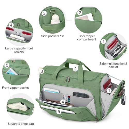 Carry On luggage Bags for Travel (Forest Green / Ultra Carry-On)