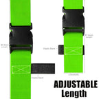 Luggage Straps for Suitcases TSA Approved (Limegreen)