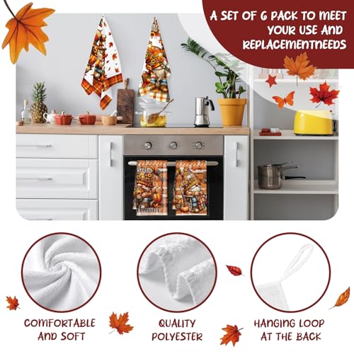 Fall Kitchen Towels Set of 6