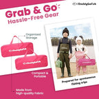 Kids Fishing Pole for Boys (2 Pack- Pink + Pink / 5ft)
