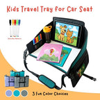 Kids Travel Tray for Car Seat (Teal)