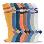 8 Pairs Compression Socks for Men & Women 20 (Small-Medium / 15-8 Pairs-3)