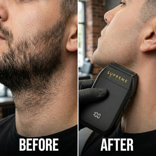 Crunch Waterproof Double Foil Shaver for Men STF602 (Black)