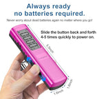 Battery Free Digital Luggage Scale (Pink)