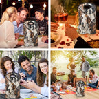 Dogs Animal 2 Bottle Wine Carrier Tote Bag Insulated Wine Bottles Neoprene Bag with Secure Carry Handle Portable Wine Cooler Bag for Travel Picnic Beach (Dogs Animal)