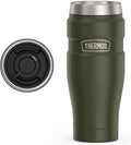 THERMOS Stainless King Vacuum-Insulated Travel Tumbler, 16 Ounce, Army Green by Thermos