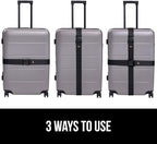 GORILLA GRIP Heavy Duty 8 Pack Adjustable Luggage Straps - Image 6
