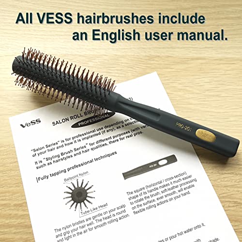 Salon Roll Brush Professional Use PRO (Blue / D33 mm)
