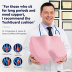 Seat Cushion Memory Foam Office Chair Cushion (XXX-Large / Pink)