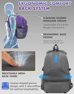 Extra Large Backpack Bookbag for College Laptop Travel (17 Inch / Azalea Purple)