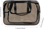 Travel Clear Waterproof PVC Bag, Toiletry Carry Pouch Makeup Artist Bag - Image 3