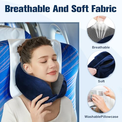 Neck Pillow for Traveling (Blue)