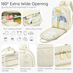 Diaper Bag Backpack (Beige)
