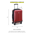 Helium Aero Hardside Expandable Luggage with Spinner Wheels (Brick Red / 2-Piece Set (19/28))