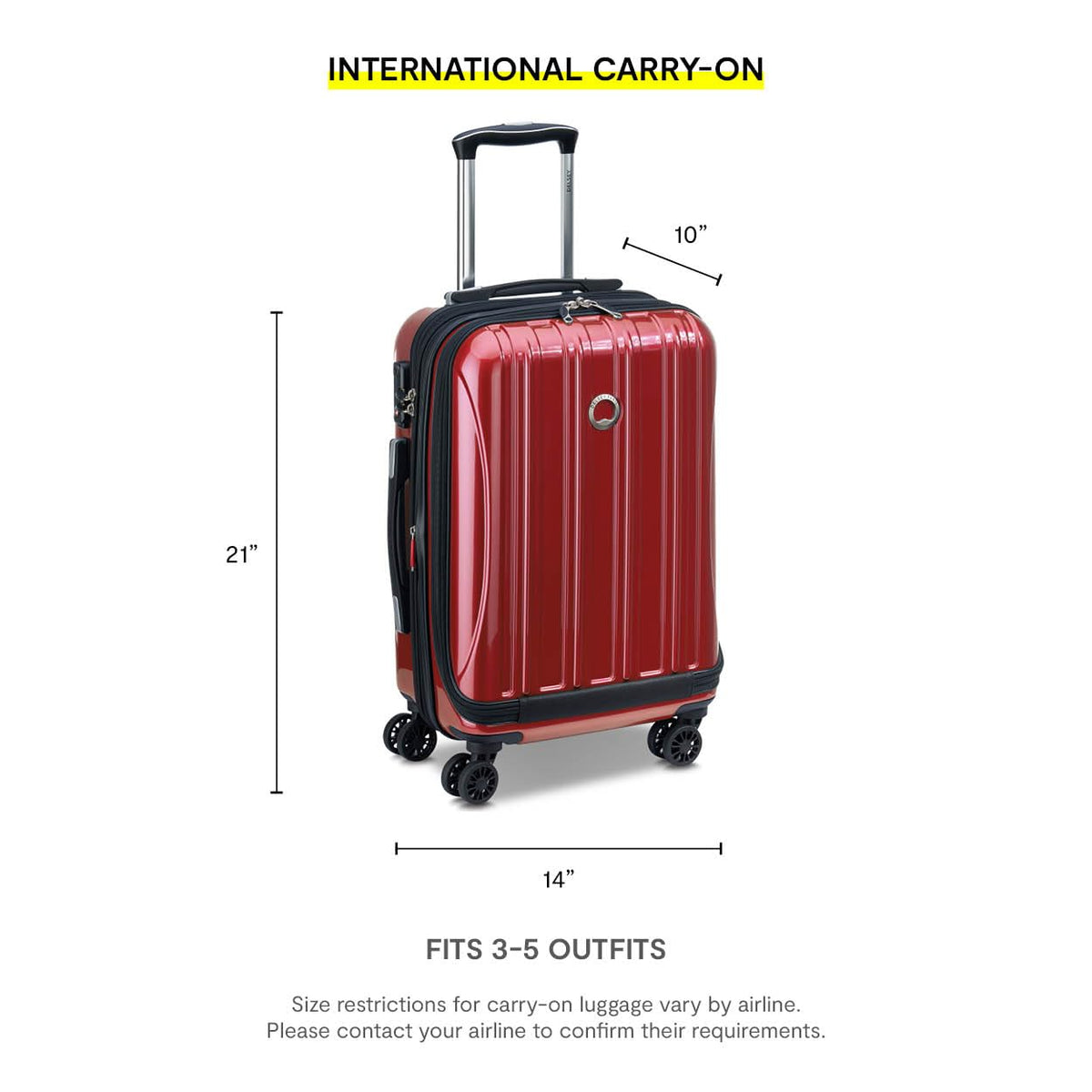 Helium Aero Hardside Expandable Luggage with Spinner Wheels (Brick Red / 2-Piece Set (19/28))
