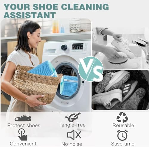 Shoe Washing Machine Bag (Light Blue)