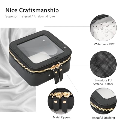 Mini Clear Makeup Bag (Black / Mini Chic)