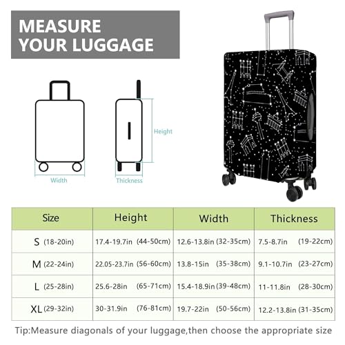 Travel Luggage Cover Suitcase Protector Fits 18 (A-1 / XL(29-32in))